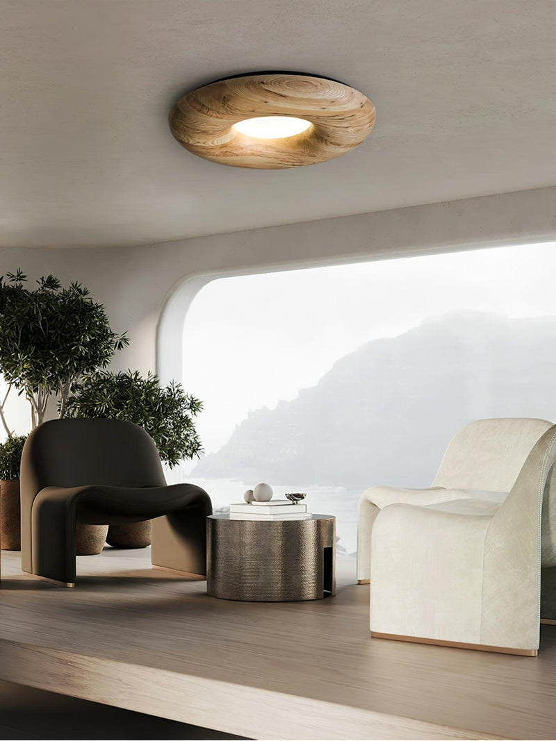 Donut Wood Ceiling Light-DWHOME