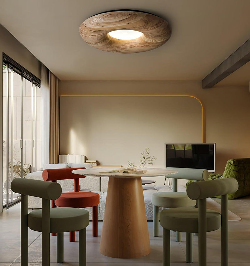 Donut Wood Ceiling Light-DWHOME