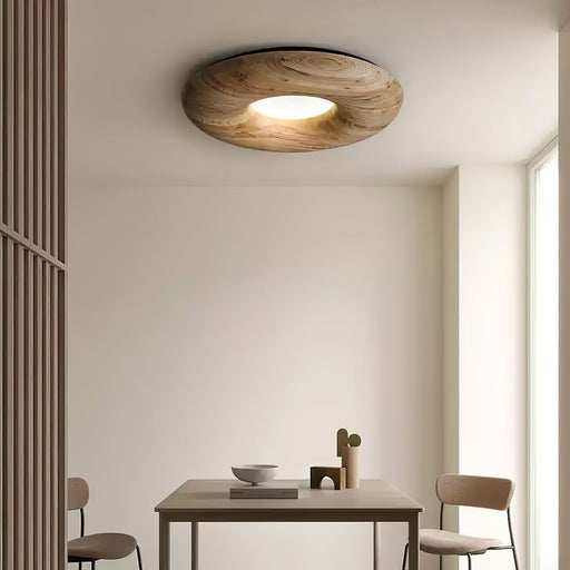 Donut Wood Ceiling Light.