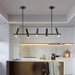 Doreen Modern Black Linear Chandelier.