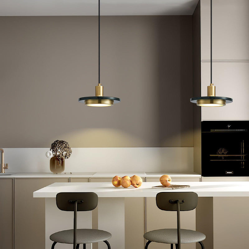 Double Circle Pendant Light-DWHOME