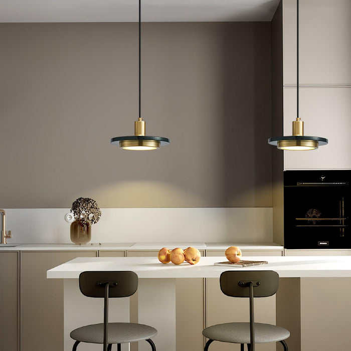 Double Circle Pendant Light-DWHOME