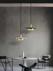 Double Circle Pendant Light-DWHOME