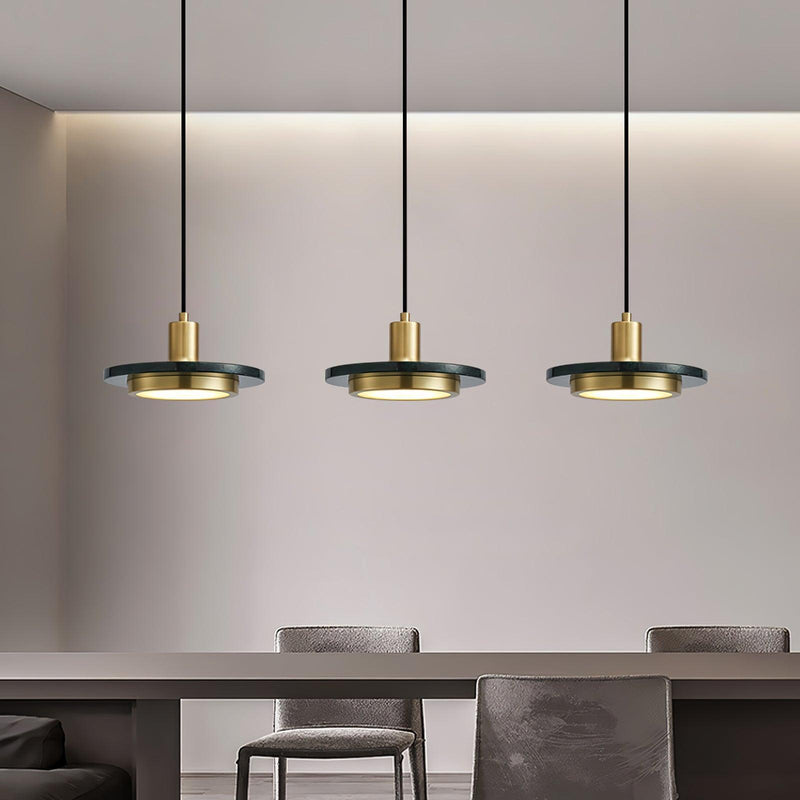 Double Circle Pendant Light-DWHOME