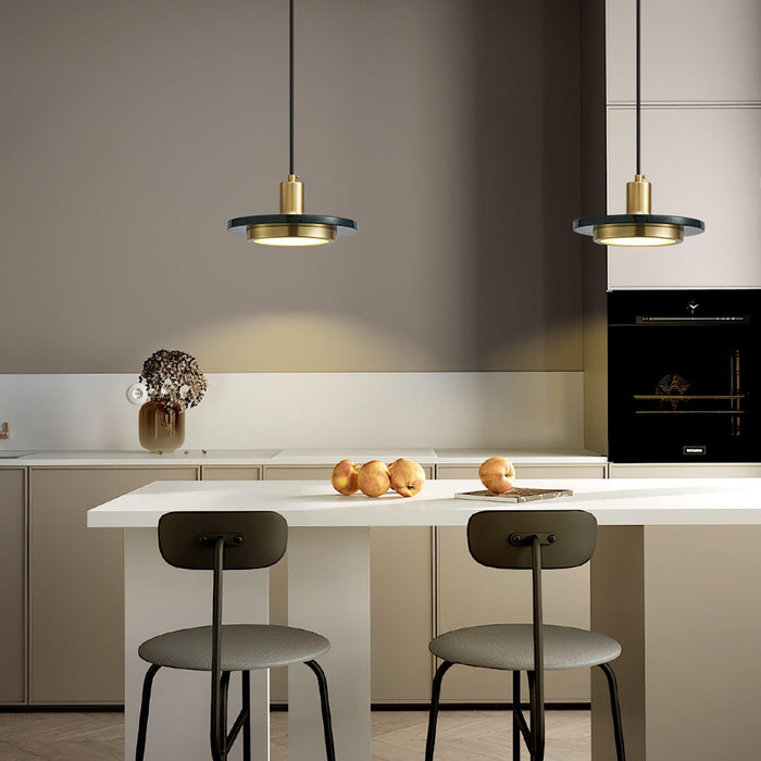 Double Circle Pendant Light-DWHOME