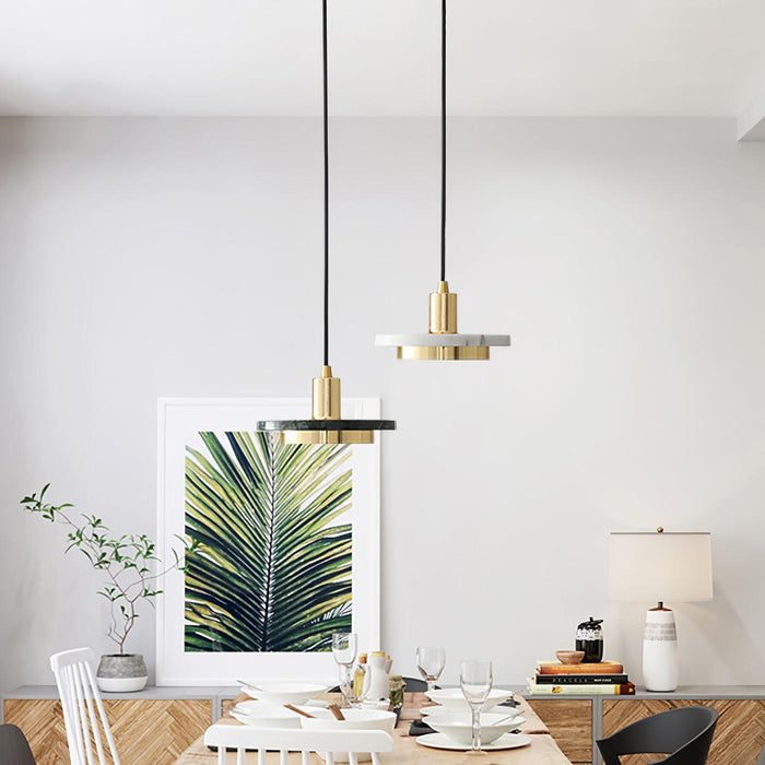 Double Circle Pendant Light-DWHOME