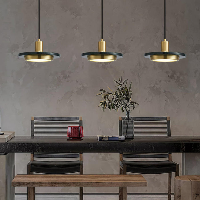 Double Circle Pendant Light-DWHOME