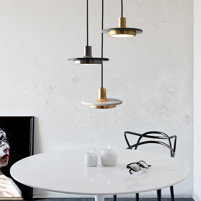 Double Circle Pendant Light-DWHOME