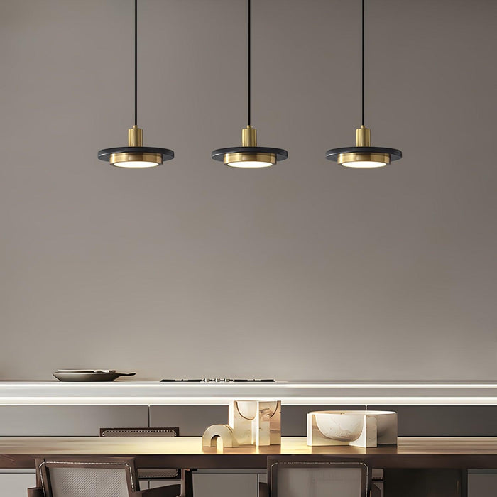 Double Circle Pendant Light.