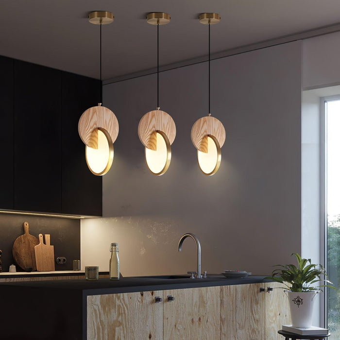 Double Disk Pendant Lamp-DWHOME