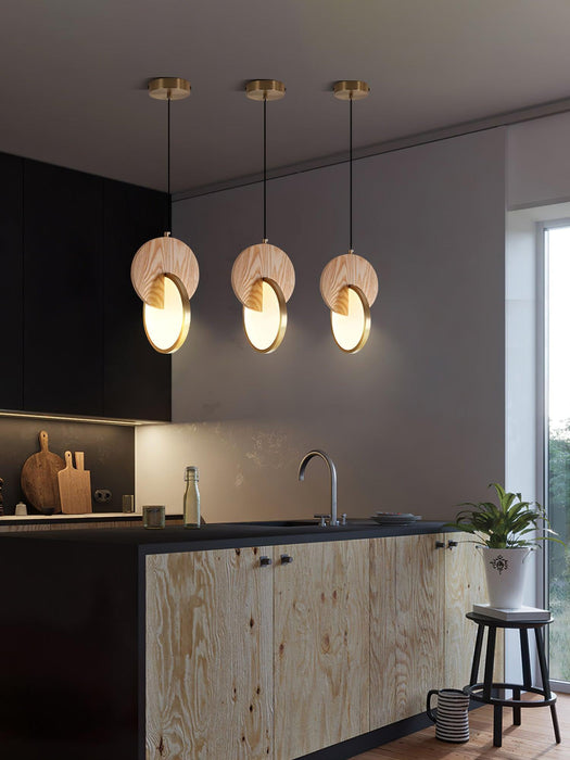 Double Disk Pendant Lamp-DWHOME