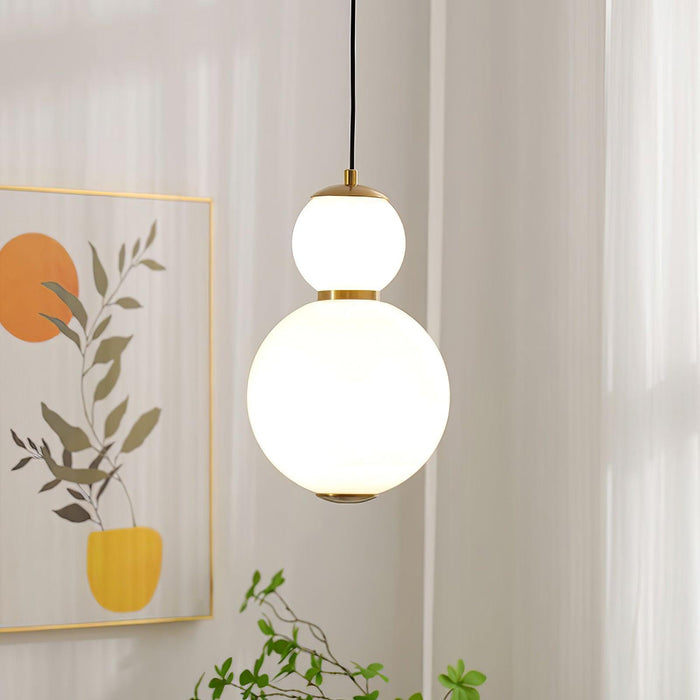 Double Globe Pendant Lamp-DWHOME