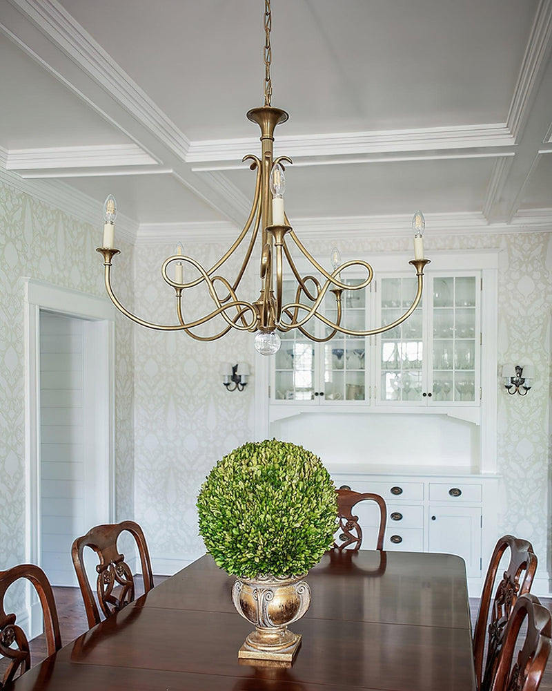 Double Twist Chandelier-DWHOME
