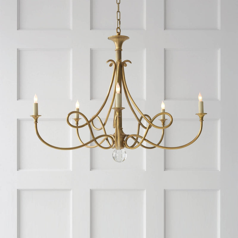 Double Twist Chandelier-DWHOME