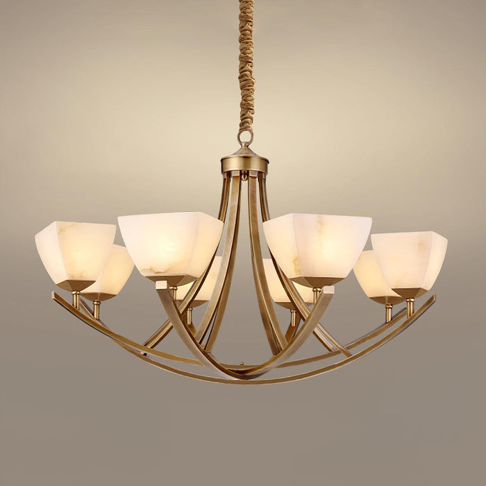 Dover Brass Chandelier-DWHOME