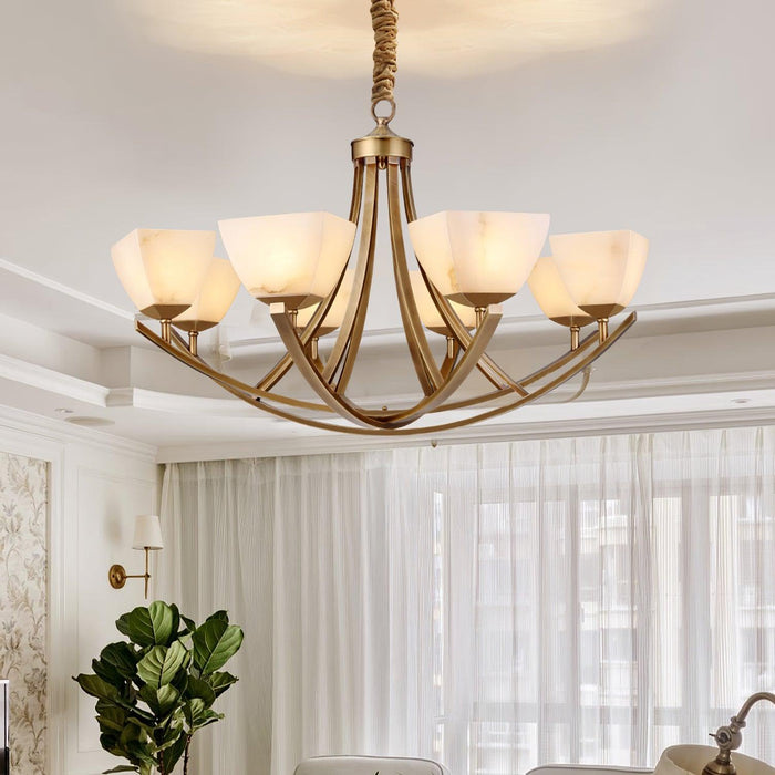 Dover Brass Chandelier-DWHOME
