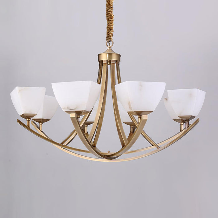 Dover Brass Chandelier-DWHOME
