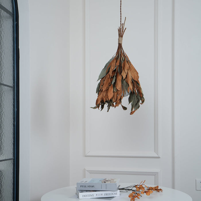 Dried Branch Leaf Pendant Lamp.