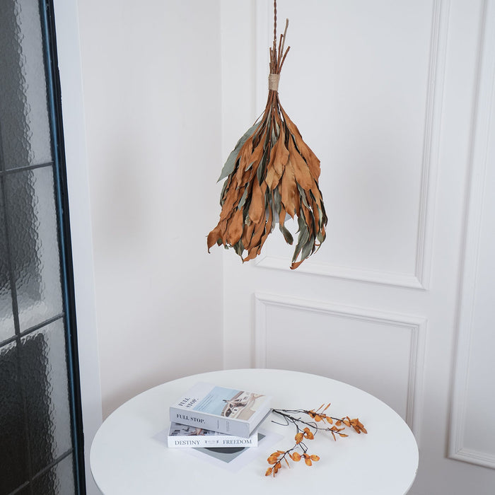 Dried Branch Leaf Pendant Lamp.