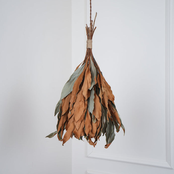 Dried Branch Leaf Pendant Lamp.