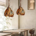 Dried Branch Leaf Pendant Lamp.