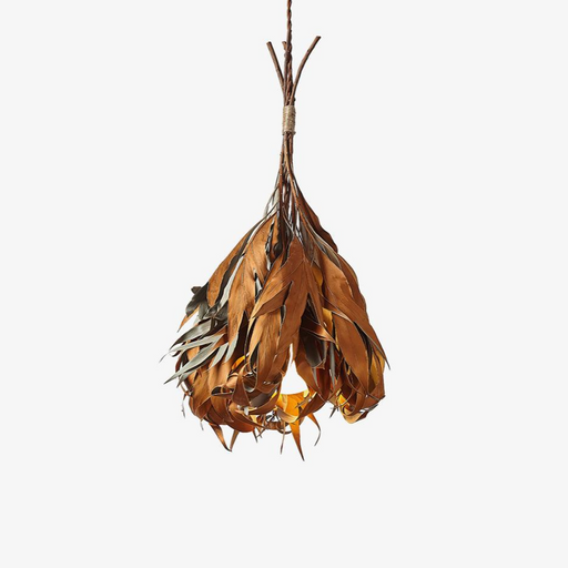 Dried Branch Leaf Pendant Lamp.