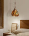 Dried Branch Leaf Pendant Lamp.