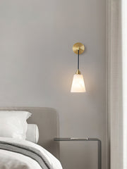 Droplet Alabaster Wall Lamp-DWHOME