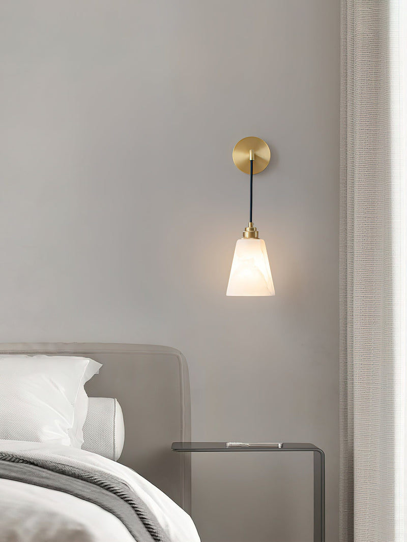 Droplet Alabaster Wall Lamp-DWHOME