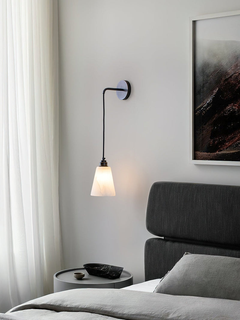 Droplet Alabaster Wall Lamp-DWHOME