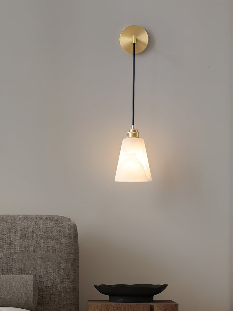 Droplet Alabaster Wall Lamp-DWHOME