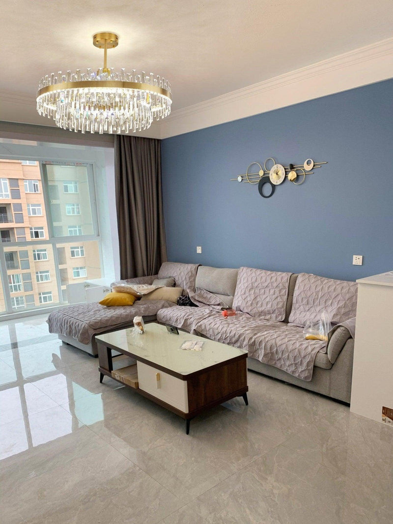 Drum Glass Chandelier-DWHOME