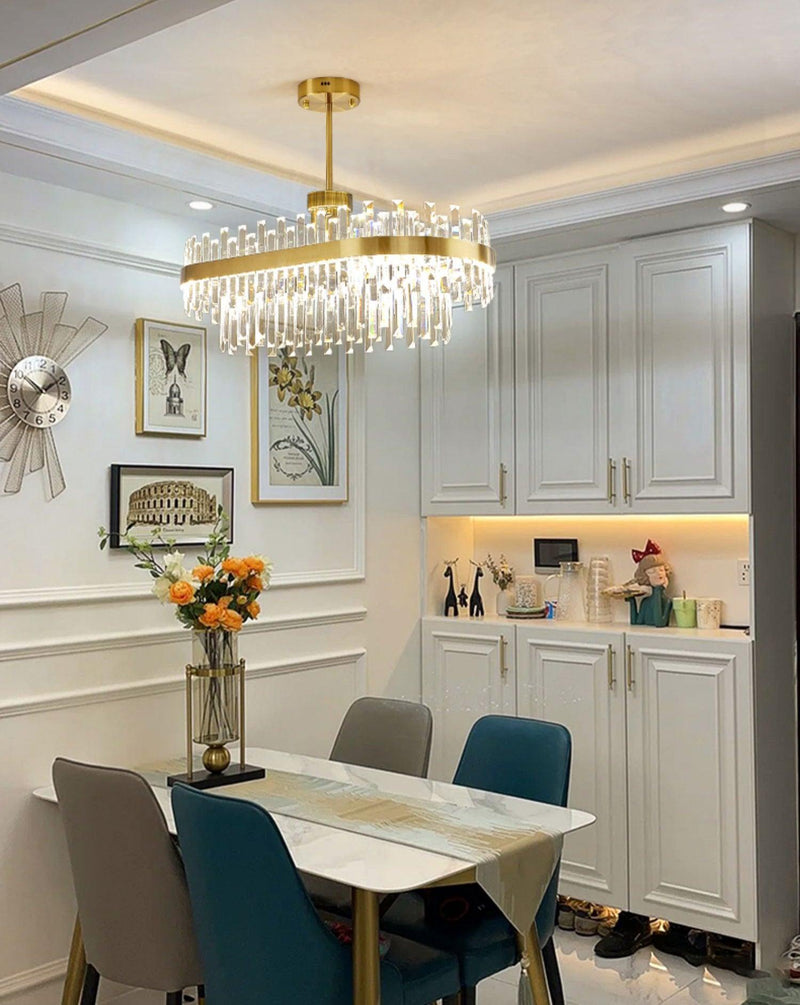 Drum Glass Chandelier-DWHOME