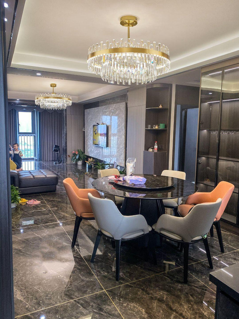 Drum Glass Chandelier-DWHOME