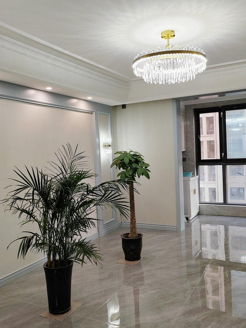 Drum Glass Chandelier-DWHOME