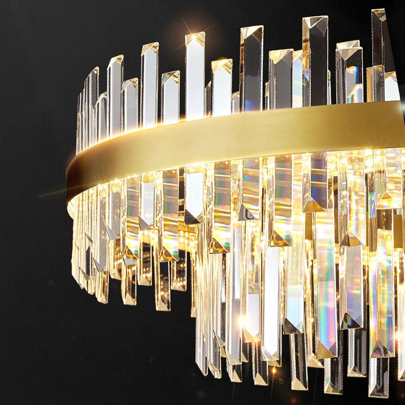 Drum Glass Chandelier-DWHOME