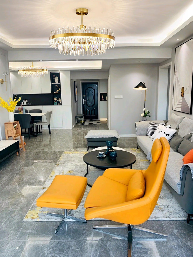 Drum Glass Chandelier-DWHOME