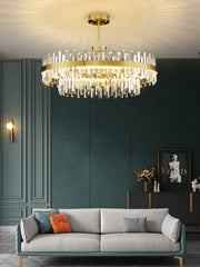 Drum Glass Chandelier-DWHOME