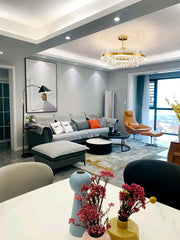 Drum Glass Chandelier-DWHOME