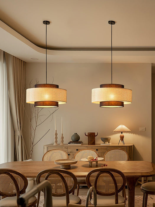 Drum Shade Pendant Light-DWHOME