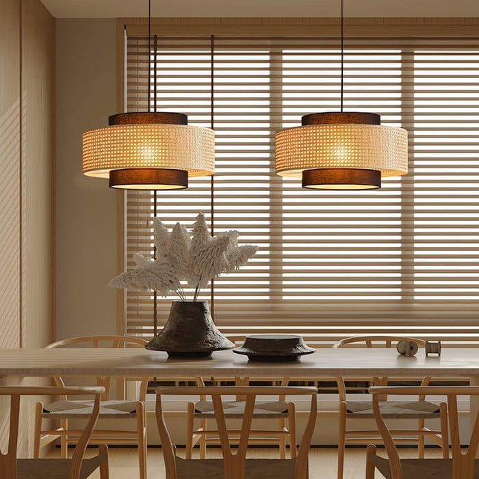 Drum Shade Pendant Light-DWHOME