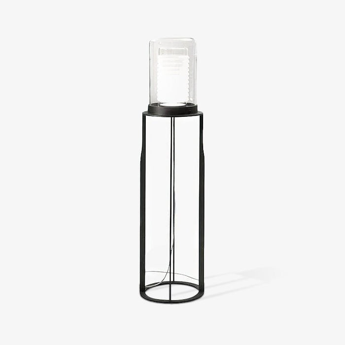 Dual Cylinder Glass Floor Lamp.