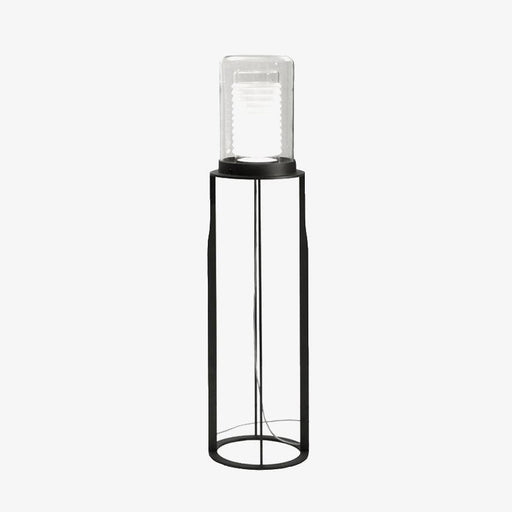 Dual Cylinder Glass Floor Lamp.