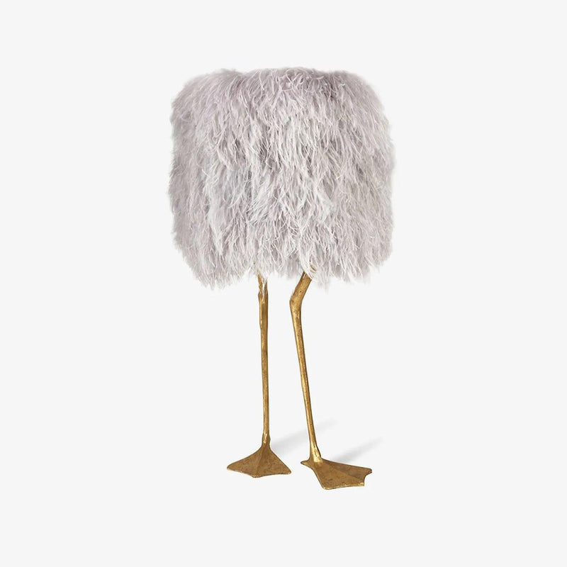 Duck Feet Feather Table Lamp-DWHOME