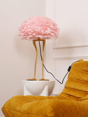 Duck Feet Feather Table Lamp-DWHOME