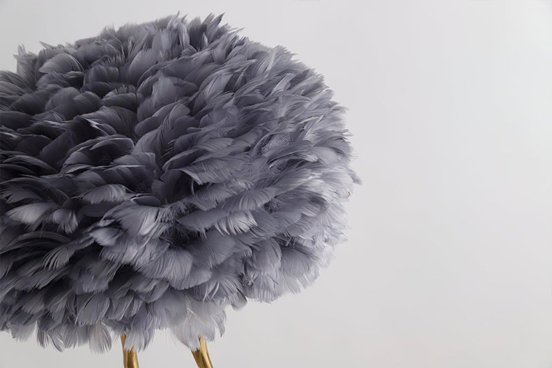 Duck Feet Feather Table Lamp-DWHOME