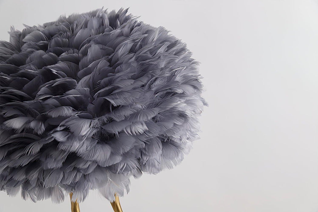 Duck Feet Feather Table Lamp-DWHOME