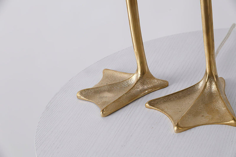 Duck Feet Feather Table Lamp-DWHOME