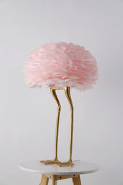 Duck Feet Feather Table Lamp-DWHOME