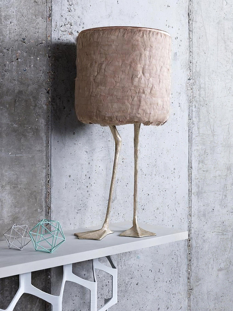 Duck Feet Feather Table Lamp-DWHOME
